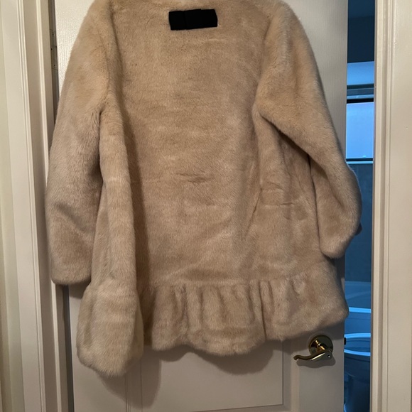 Kate Spade faux fur coat XL - Picture 3 of 4
